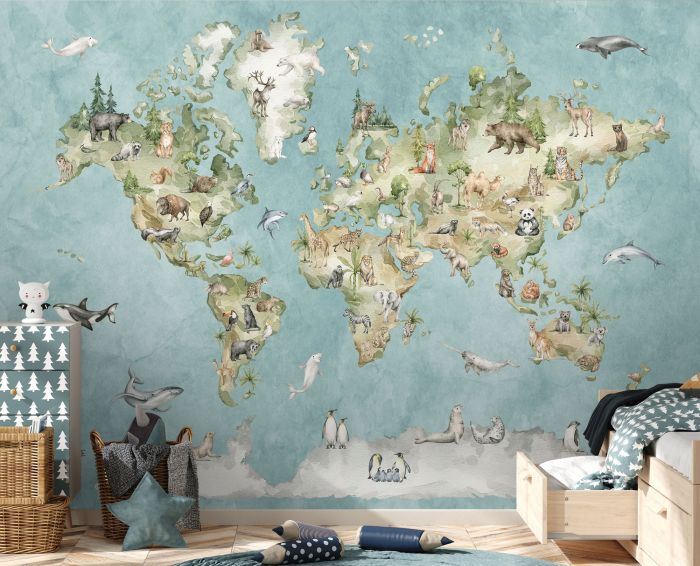 watercolor-nursery-world-map